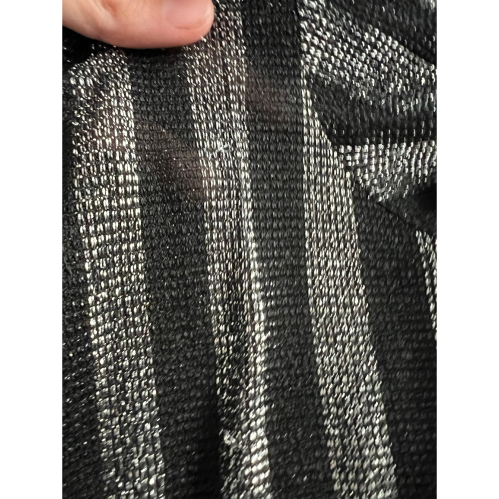 Vintage Y2K Paul Howard Black & Silver Striped Casual Button up Shirt Mens Sz. M - Picture 7 of 14